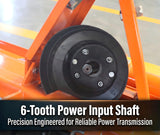42" Rotary Tiller Attachment - Cat 1 3-Point PTO Driven, Single Speed 540 RPM Gearbox, 41.34" Working Width, 4.7" Max Depth, for 15–25HP Tractors - Not PTO Shaft