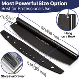 KitchenStar 18-Inch Pizza Cutter Rocker Blade - Sharp Stainless Steel Slicer Knife, Protective Cover, Black, Extra Large - Commercial Pizza Oven Accessories