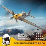 volantexrc Brushless 4CH RC Plane P51D Mustang 500mm Remote Control Airplane Fighter RTF with 6-Axis Gyro, 3 Modes & Aerobatics, 2.4GHz Radio Controlled Aircraft for Beginners & Adults