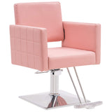 BarberPub Salon Chair for Hair Stylist, Hydraulic Stylist Chair, Adjustable Height, PVC Leather, 360 Degrees Swivel, Barbershop, Home Salon, Adult 8821 (Pink)