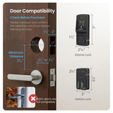 Lockly Secure Pro Wi-Fi Deadbolt Smart Lock Latest Version with Fingerprint