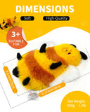 Honeybee Microwave Heating Pad for Period Cramps, Microwavable Stuffed Animal Cute Moist Weighted Plush Heating Bean Bag with Removable Cover Unscented Heatable Gifts