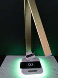 Zen Lumen Desk Lamp with RGB Accent Light Wireless Charger USB Port Dimmable Light Controls (Rose Gold)