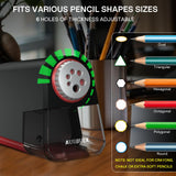 Aurbuex Heavy Duty Electric Pencil Sharpener S280, 3s Fast Sharpening, Dual Cutter Design, Zinc Alloy Blade for 12,000+ Sharpening, Auto Start/Stop