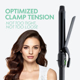MINT REVAMP X-Long Barrel 1.25 Inch Curling Iron — Easier & Faster Styling for Long Hair | Truly Ionic Even Heat Ceramic Curling Iron 1 1/4 Inch | Professional Optimized Clamp for Smooth Salon Curls