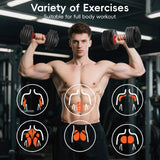Upgraded Adjustable Dumbbells Set 25 lbs, 9 Weights Dumbbell Set, Quick Adjustable Dumbbells For Men Women Home Gym with Anti-Slip Handle, Safe and No Falling
