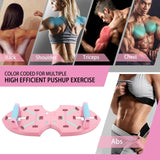 LALAHIGH Home Workout Equipment for Women, Multifunction Push Up Board, Portable Home Gym System with Resistance Bands,Ab Roller Wheel, and 20 Gym Accessories, Professional Strength Training Exercise LALAHIGH