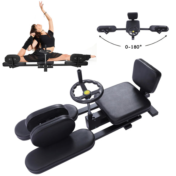 YUNLAIGOTOP Leg Stretcher, 220LBS Split Machine for Flexibility, 180 Degrees Heavy Duty Leg Stretcher Machine, Hip Stretcher for Tight HIPS, Yoga, Exercise, Fitness, Dance YUNLAIGOTOP