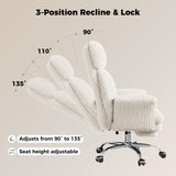 Big and Tall Office Chair, Flip Armrests for Pets & Cross Legged Sitting