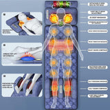 CNPSMYF Full Body Massage Mat with Heat, Foot Massager Whole Body Vibration Massage Pad 1.4-1.9m Adjustable Multifunctional Body Massage Mattress for Back Neck Lumbar Leg Foot