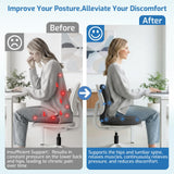 XZdream Ergonomic Seat Cushion,Office Chair Cushion with Lumbar Support Pillow,Memory Foam Car Seat Cushions,Designed for Sciatica