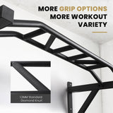 LIONSCOOL Multifunctional Wall Mounted Pull Up Bar with Pulley System (48" APART) LIONSCOOL