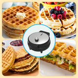 Aottop 7 Inches Round Classic Waffle Maker, 1000W Fast Heating Waffle Iron with 7-speed Temperature Control, Non-Stick Coating, Indicator Lights