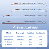 Fishing Gaff Saltwater Fish Gaff with S316 Stainless Steel Fishing Hook Carbon Fiber Fishing Gaff 4'8''/ 7' (4'8'' Gaff - 4'' Hook) FISHAPPY