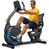 MERACH Recumbent Exercise Bikes for home, Light Commercial Recumbent Exercise Bike for Seniors Adults, Magnetic Recumbent Stationary Bike