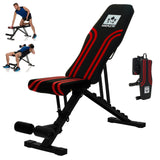 Adjustable Weight Bench - Professional Grade Fitness Equipment for Full Body Workout. Larger Size, Heavy-Duty Steel Construction, 8-Position Backrest, Foldable Design, Ready to Use Maple99