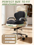 Benazcap Memory Foam Seat Cushion with Lumbar Support Pillow for Office Chair