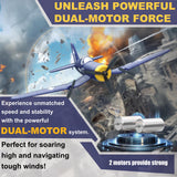 ANBURI RC Plane, F4U Remote Control Airplane, 2.4GHz 3 Channel Fighter with 6 Axis Gyro Stabilizer, Easy to Fly for Adults, Beginners
