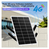 Solar Panel Powered 4G LTE WiFi Router IP66 Waterproof Outdoor Wireless Router WiFi Hotspot For Outdoor Security Camera Phone