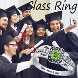 Oseew 2027 Custom Princess Birthstone Class Ring for Men Women