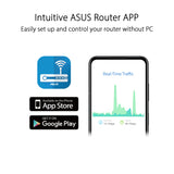 ASUS Rt-Ax52 Ax1800 Aimesh Wireless Router Gigabit, W128826185 (Wireless Router Gigabit Ethernet Dual-Band (2.4 Ghz / 5 Ghz) Black)