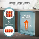 Velieta 24 Inch Outdoor Beverage Refrigerator Cooler,Stainless Steel Wide Refrigerator for 210 Cans,Fit Perfectly for 24" Space Built-in Counter