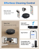 ECOVACS DEEBOT T50 Omni Robot Vacuum and Mop, 3.19” Ultra-Slim, 15,000Pa Suction, ZeroTangle 2.0, TruEdge Edge Cleaning, AIVI 3D Obstacle Avoidance, Auto Mop Wash & Dry, Self-Emptying