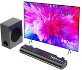 Hiwill 2.1ch Sound Bar for Smart tv, 250W Dolby Atmos Surround Sound System for TV, Home Theater Soundbar for TV, Sound bar with subwoofers, Adjustable Mode, Clear Dialogue, HDMI/eARC/ARC/Opt/BT/AUX