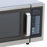 FSE Commercial Microwave with Digital Touch Pad Control, 1 Cubic Feet Interior, Stainless Steel, 1000 Watts, UL and NSF Approved