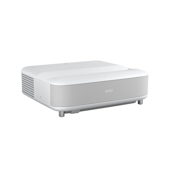 Epson EpiqVision Ultra LS650 Ultra Short Throw 3-Chip 3LCD Smart Streaming Laser Projector, 4K PRO-UHD, HDR- White