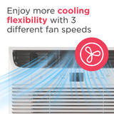 Frigidaire 6,000 BTU Window Air Conditioner with Remote Control, Cools Up to 250 Sq. Ft., Quiet Operation, Eco Mode, 3 Fan Speeds, Auto Restart, White