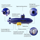 GoolRC Mini RC Submarine, 2.4GHz Remote Control Boat, 6 Channels DIY Under Water Ship RC Boat for Teens