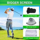 Golf Impact Screen, Thicker Golf Simulator Impact Screen with Probe and Snap Hooks, Easy to Install Golf Simulator Screen Wiseek