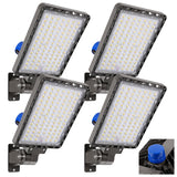 BIRITALO 240W Parking Lot Light LED, 36000LM Dusk to Dawn Wall Mount 4Pack