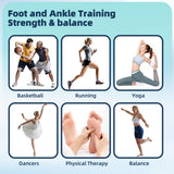 Comness Balance Trainer Kit, Ankle Strengthener Exerciser for Sprained, Single Leg Balance Board and 40 Inch Beam for Plantar Fasciitis Relief, Blackboard Foot Trainer