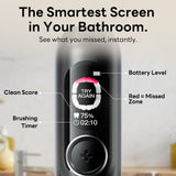 SAKYPRORAL AI Sonic Electric Toothbrush for Adults with Brushing Score & Smart Timer Display, 6-Zone Tracking, Rechargeable Whitening Brush with Soft Heads (Midnight Black)