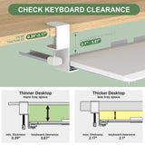 UPGRAVITY Extra Large Keyboard Tray Under Desk White