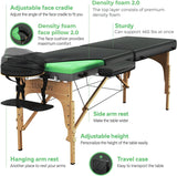 Foam Massage Table - Easy Set Up - Foldable & Portable with Carrying Case Luxton Home