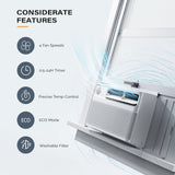 ROVSUN 12000 BTU Window Air Conditioner with Inverter Compressor, AC Unit for Window with Remote Control
