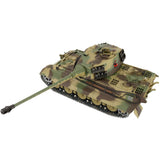 Modified Edition 1/16 2.4ghz Remote Control German King Tiger Henschel Tank Model(360-Degree Rotating Turret)(Steel Gear Gearbox)(3800mah Battery)(Metal Tracks &Sprocket Wheel & Idle Wheel)