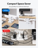 Tower Power Strip with Surge Protection 15 FT, NTONPOWER 1080J Surge Protector with 8 AC Outlets with 4 USB Ports NTONPOWER