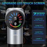 TOLOCO Massage Gun, Muscle Massage Gun Deep Tissue for Athletes with 10 Massage Heads, Electric Percussion Massager for Any Pain Relief, Valentines Day Gifts for Him Her, Silver