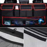 Mandark Car Trunk Organizer, Super Capacity Vehicle Hanging Backseat Cargo Storage Bag with Robust Elastic Net, Mandark