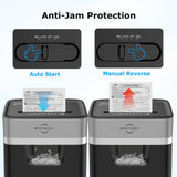 14-Sheet Paper Shredder for Home Office, Heavy Duty Cross Cut Shredder with 5.3 Gal Pullout Bin