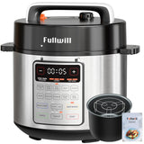Fullwill 9-in-1 Electric Pressure Cooker, 12 Presets Instant Multi Cooker, Olla de Presion Nonstick Pot 6 Quarts Slow Cooker, Rice Cooker, Steamer, Sauté, Yogurt Maker, Warmer