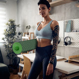 Yoga Mat 1/3 inch QMKGEC Exercise Mats 8mm TPE Non-Slip Extra Thick High-Density Eco Friendly for Yoga Workout Pilates Yoga Mats for Women Men QMKGEC