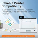 TN635XL TN635 Toner TN635XLBK TN635XLC TN635XLM TN635XLY High Yield Toner Cartridge Replacement for Brother HL-L8430CDW L8430CDWT L8570CDW MFC-L8730CDW L8930CDW L8970CDW EX575(4 Pack)