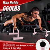 Push Up Bars: Sweat-resistant Parallettes Bar for Handstands L-sit & Dip, No Wobbling Strength Training Pushup Stands for Women Men