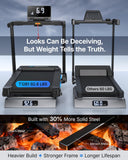 MERACH Treadmills for Home with Incline 0%-15%, 300 LBS Capacity Double Deck Foldable Treadmill with Incline, 0.5-7.5MPH Quiet 2.5HP Brushless Incline Treadmill LED Display with Smart APP
