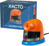 X-ACTO Crayon Pro Electric Sharpener, SafeStart Automatic Motor - Great for Home or School Classroom Use, 1 Count (Pack of 6)